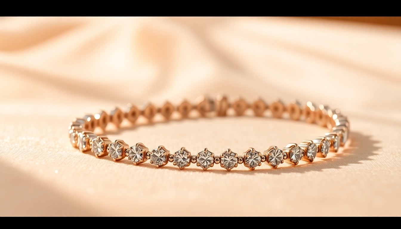 Admire the stunning Diamond by the yard bracelet featuring sparkling bezel-set diamonds.