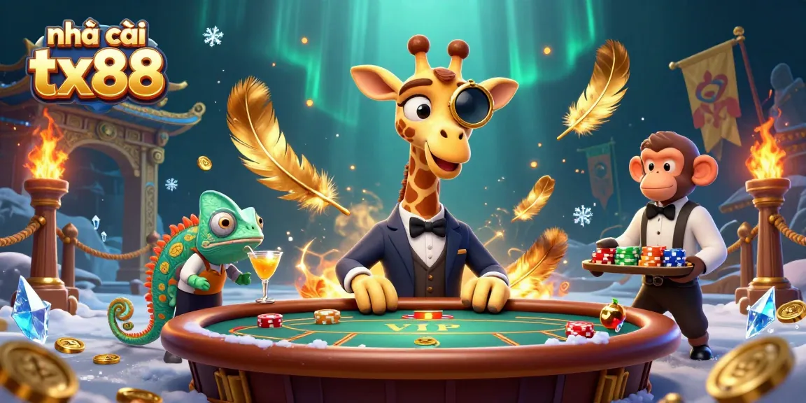 Experience thrilling gameplay at nhà cái tx88 with colorful characters and rich casino elements in a dynamic digital scene.