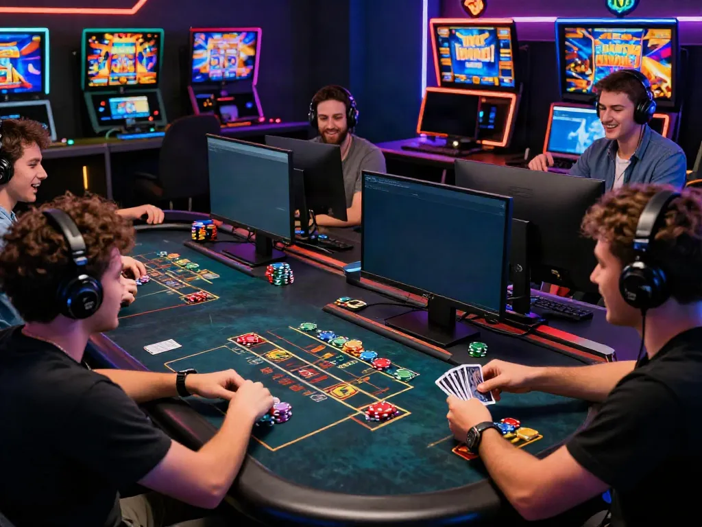 Engaged players enjoying ta88 live casino games in a vibrant online gaming environment.