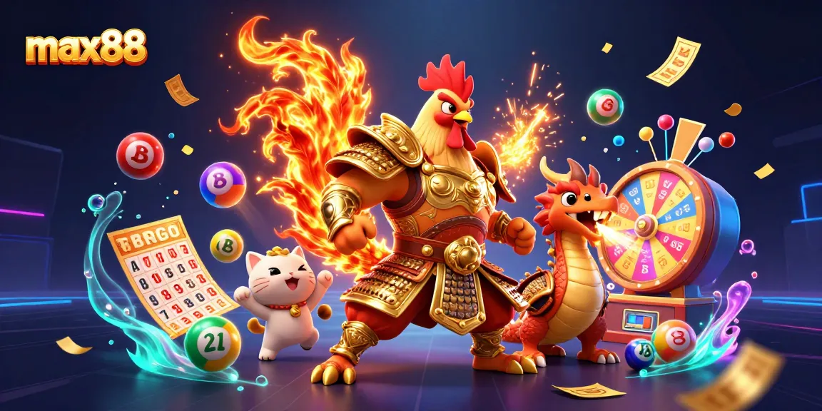 Experience the excitement of max88 with a thrilling animated casino scene featuring iconic characters.