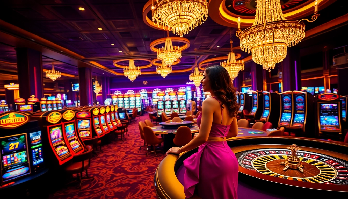 Experience the thrill at HM88 casino with vibrant slot machines and elegant poker tables.