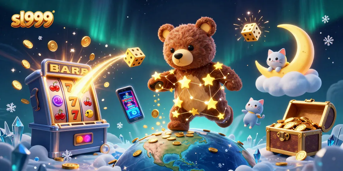 Experimente a emoção de sl999 com pôster vibrante de jogo e jackpot!