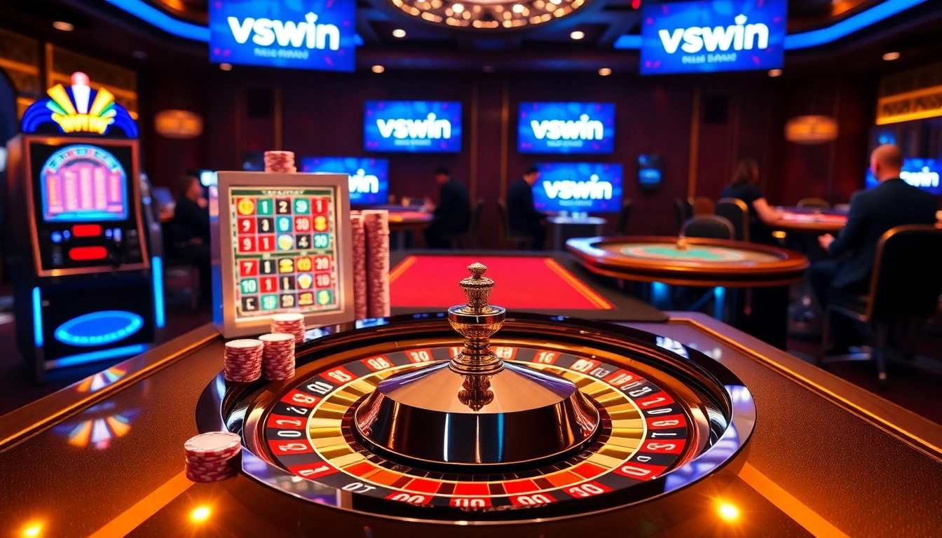 Experience the thrill of vswin with vibrant casino games and exciting gambling action.