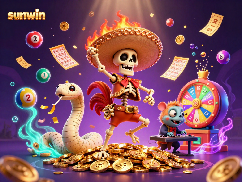 Win exciting lotteries on sunwin with vibrant characters and thrilling game elements