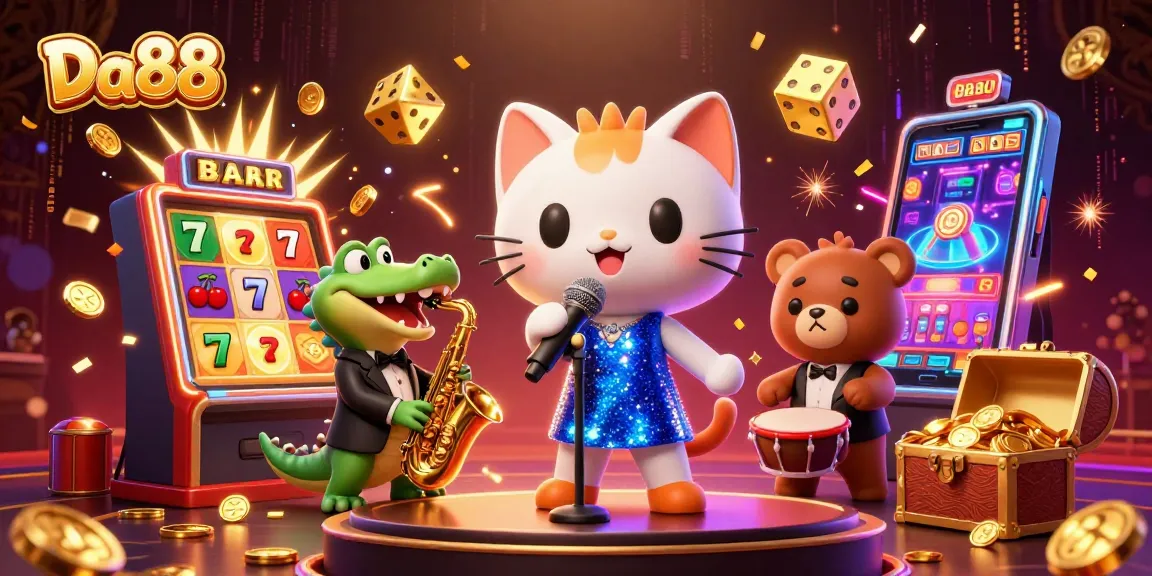 Spin to win with Da88's lively casino characters and vibrant game elements!