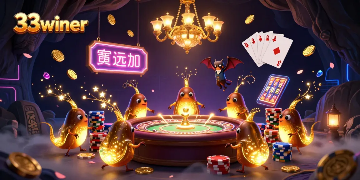 Experience fun and excitement at 33winer with captivating glowworm-themed casino games.