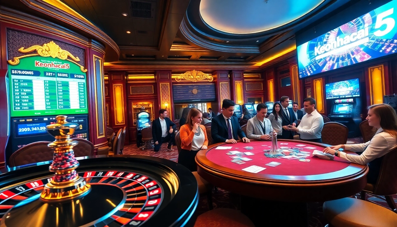 Experience the excitement of sports betting at Keonhacai5's luxurious casino.