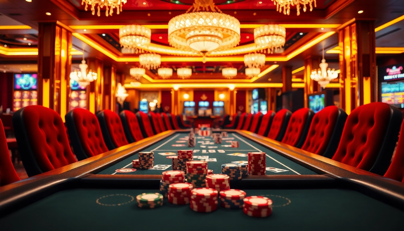 Gagnez au casino en ligne retrait instantané sur une table de poker animée.