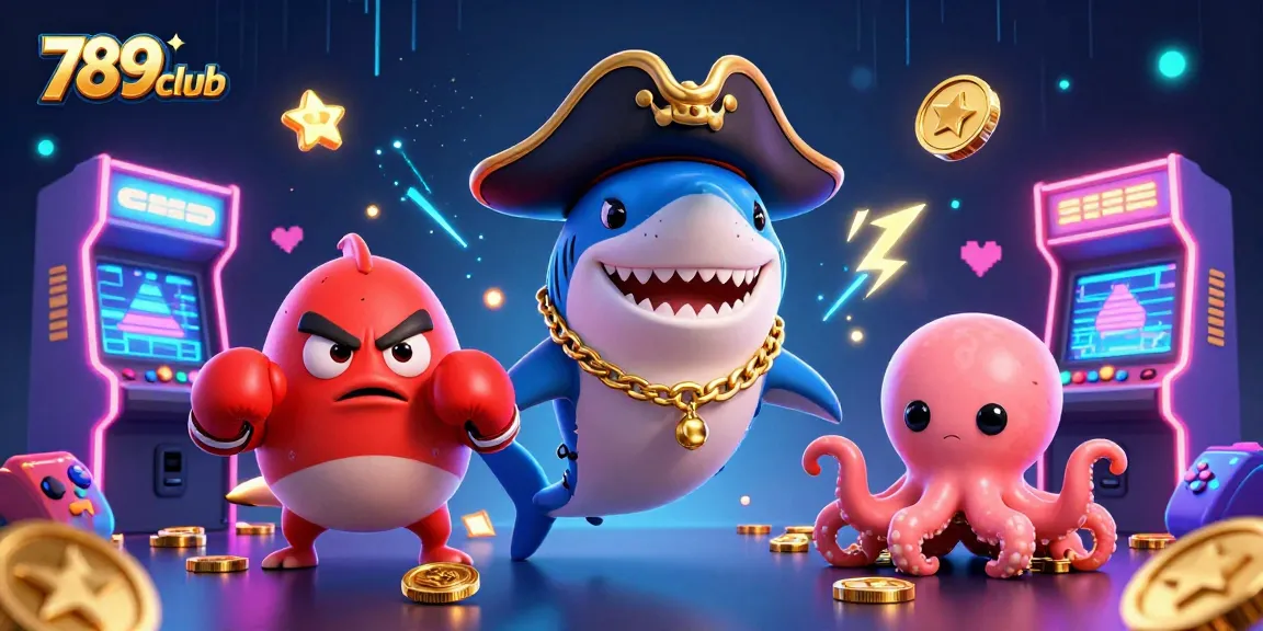 Engage in thrilling gameplay at 789club with vibrant casino characters and action-packed visuals.