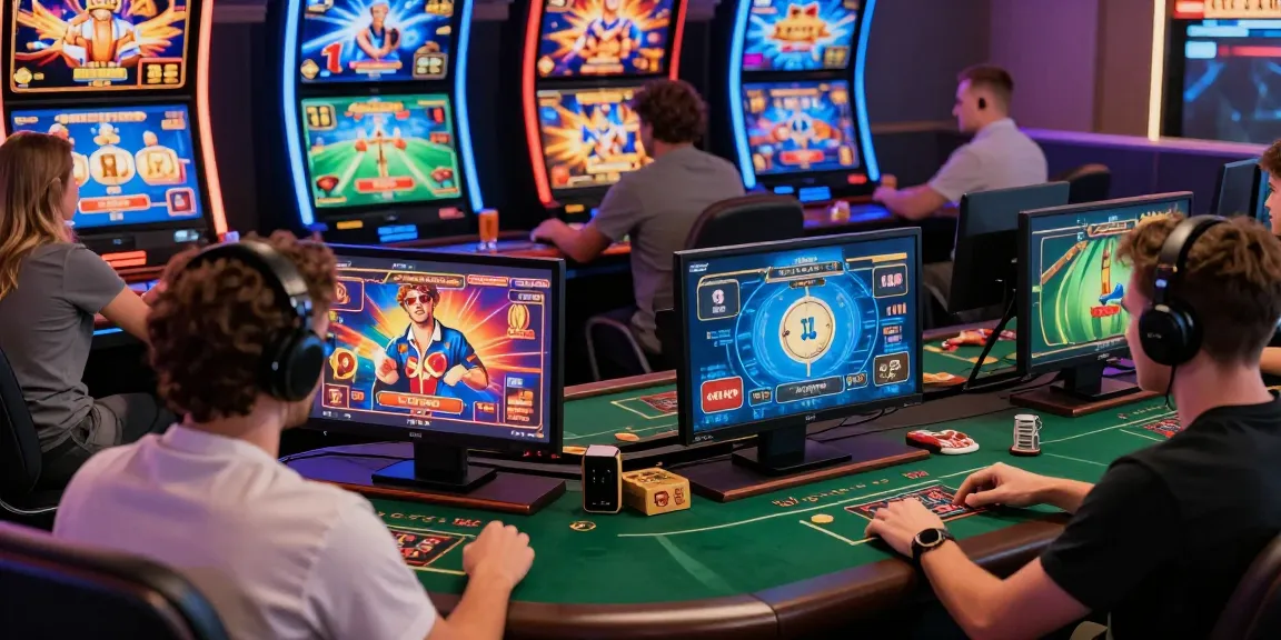 Nohuwin online gaming players enjoying diverse casino games in a vibrant atmosphere.