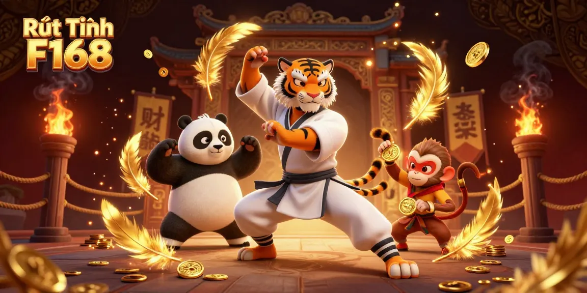 Engage in Rút Tiền F168 with vibrant 3D illustration showcasing exciting casino actions.