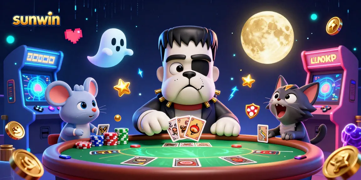 Experience thrilling poker action with sunwin featuring vibrant characters and game elements.