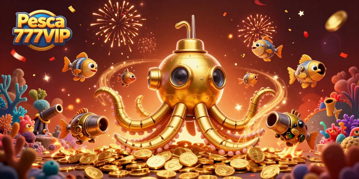 Engage in the unique fishing adventure of Pesca 777VIP, featuring vibrant underwater elements and exciting rewards.