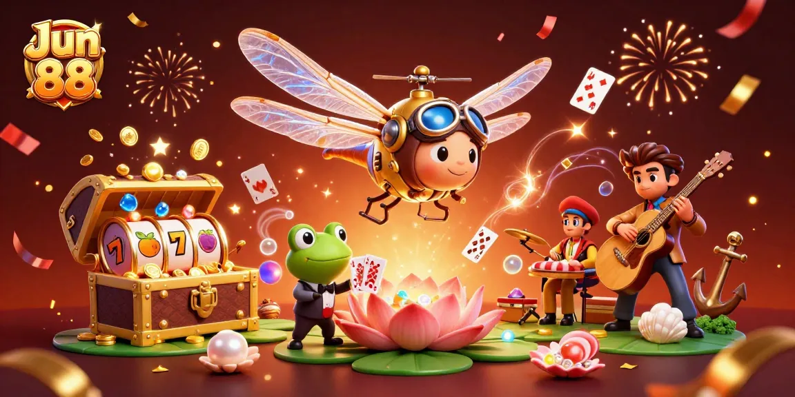 Experience thrilling gameplay at Jun 88 with exciting slot reels and winning moments.