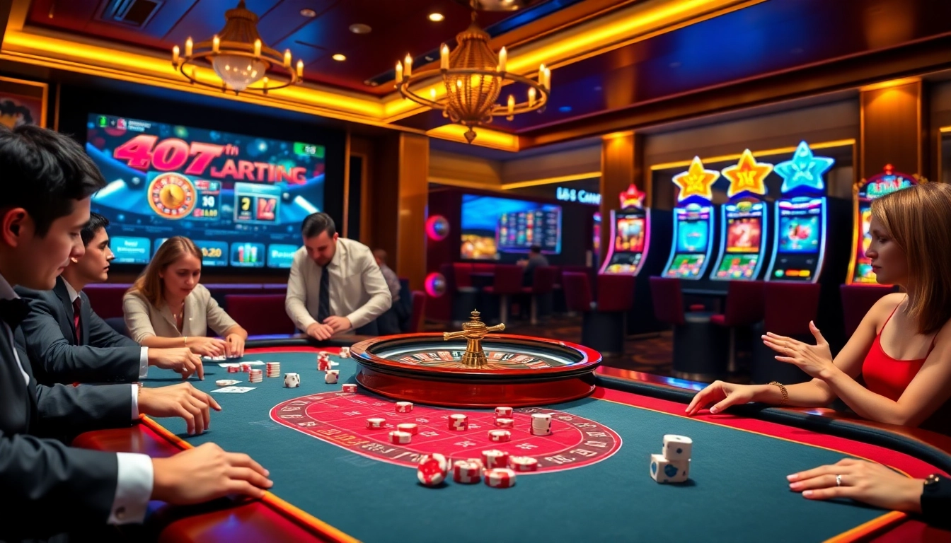 Experience the thrill of l567-br.com with luxurious casino visuals and vibrant gambling action.