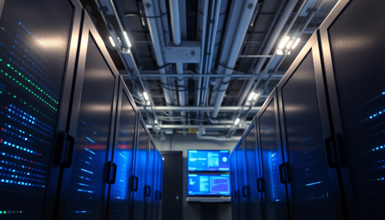 Optimize your adult web hosting with a modern server room image highlighting advanced technology.
