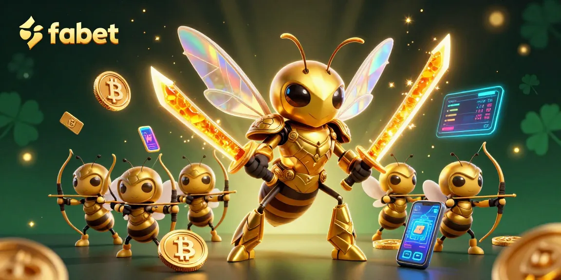 Experience fabet's thrilling gameplay featuring a samurai hornet and crypto elements in vibrant 3D.