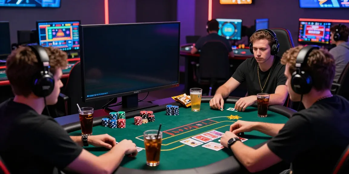 Engaging players at an online gaming table on https://man88.hair/ with vibrant graphics and modern equipment.