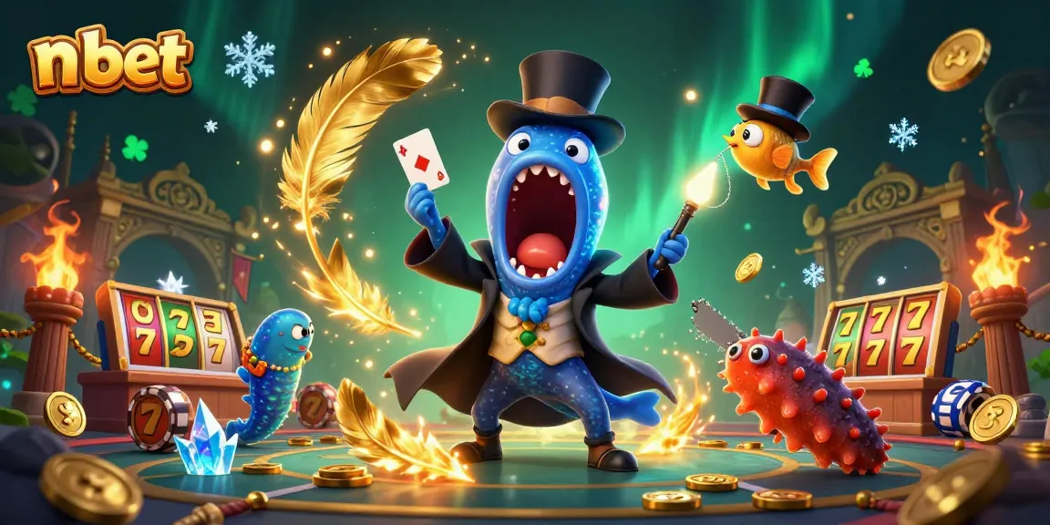 Engage with n bet's exciting slots scene featuring colorful characters in a magical atmosphere.