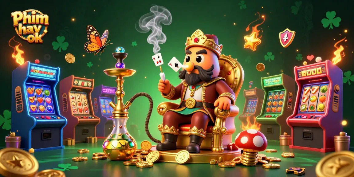 Spin jackpots and win with Phim hay ok, featuring vibrant casino-themed 3D illustration.
