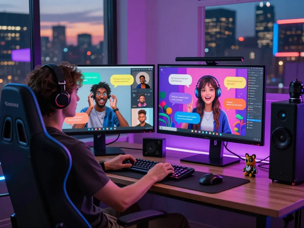 Engaging scene showcasing a vibrant chat interaction on crush on ai platform, featuring dynamic character designs and modern digital environment.