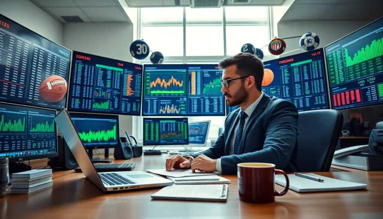 Examine ggwin sports betting analytics in a professional office with sports data.